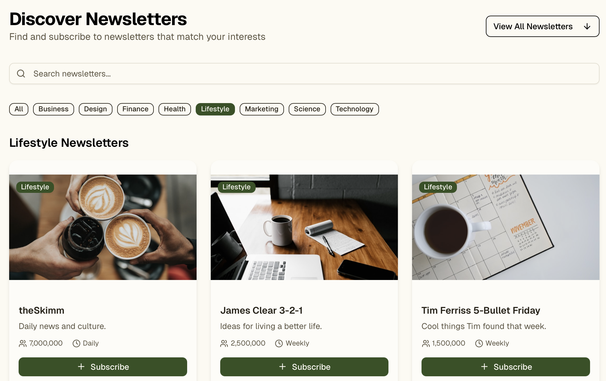 Discover New Content