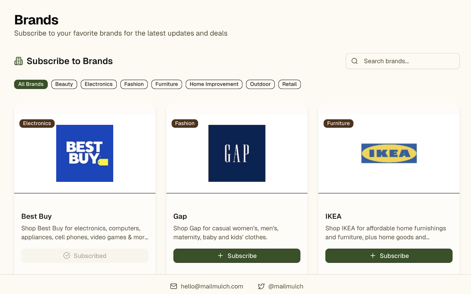 Content from Brands You Love